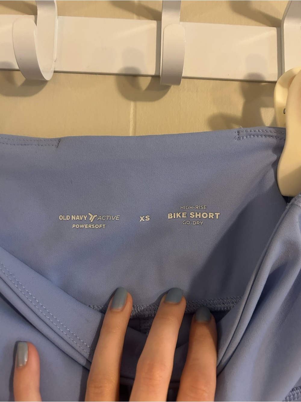 Old Navy Light Blue High-Rise Bike Shorts - Picture 2 of 5